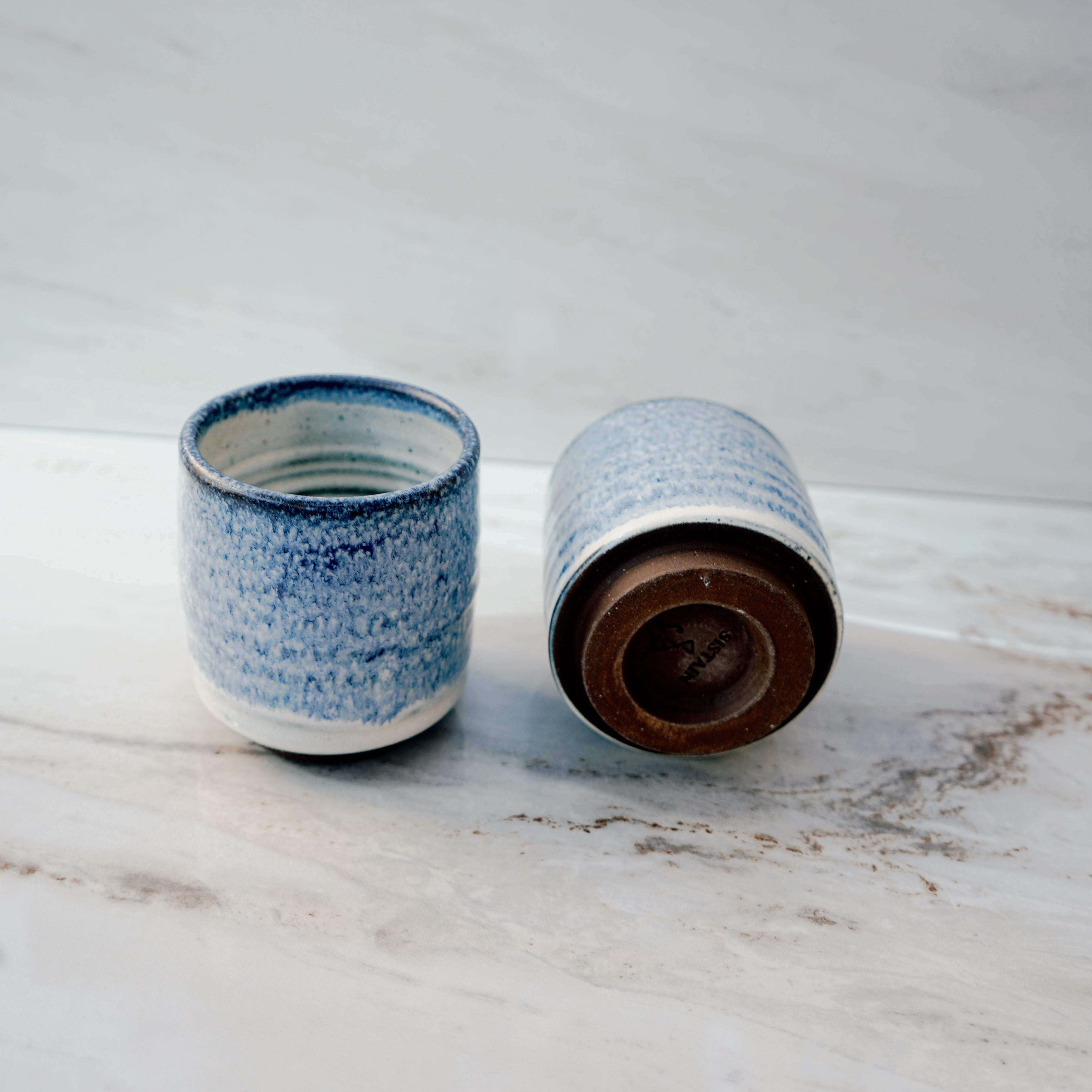 Ocean Breeze Handmade Ceramic Matcha Cup