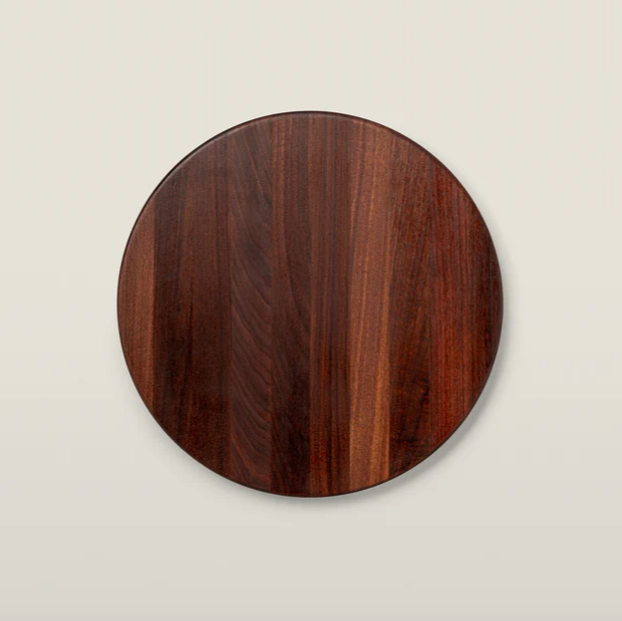 Boos Block RA-Board Series Reversible Round Cutting Board, 1-1/2" Thickness, Walnut