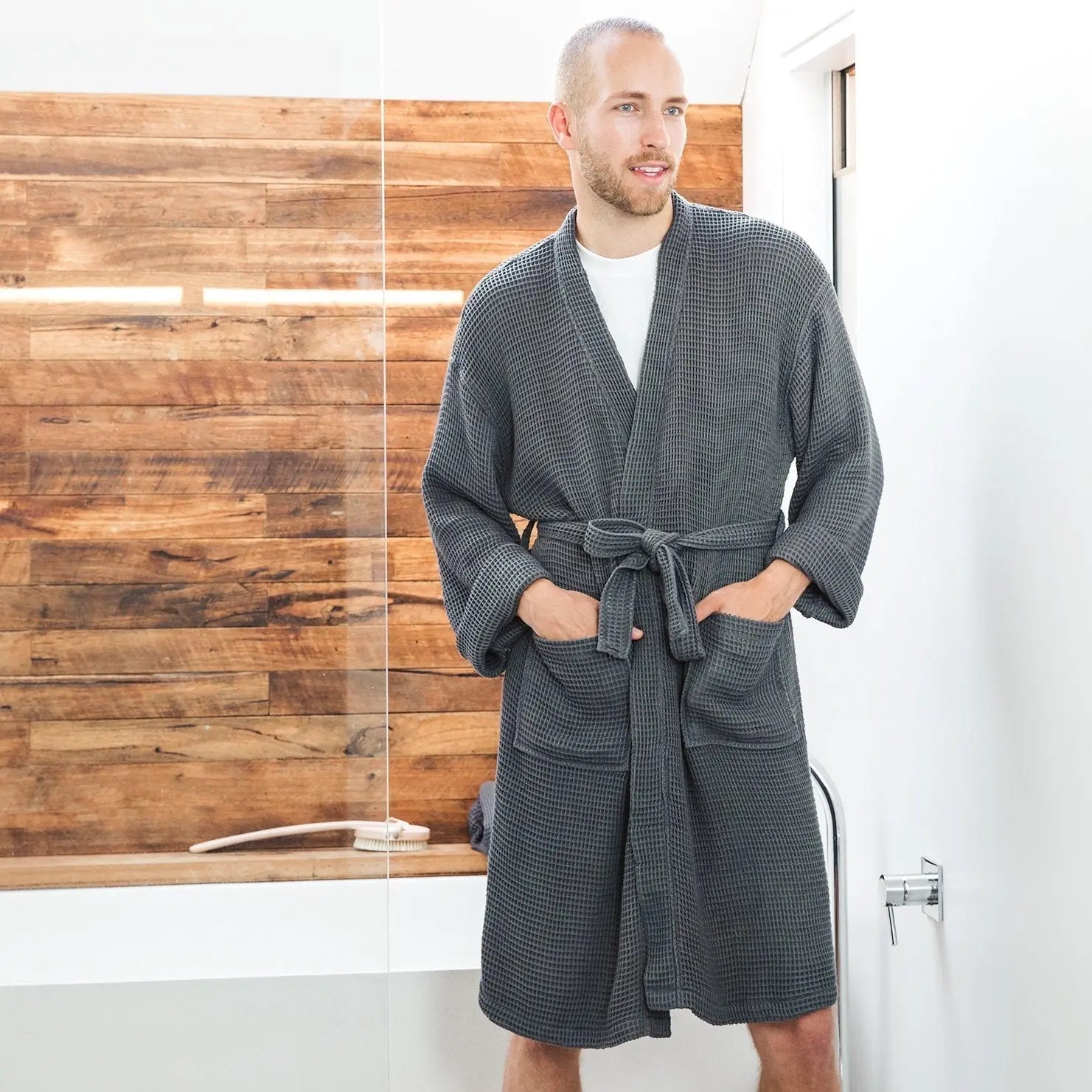 CleanBamboo® Waffle Bathrobe by ettitude