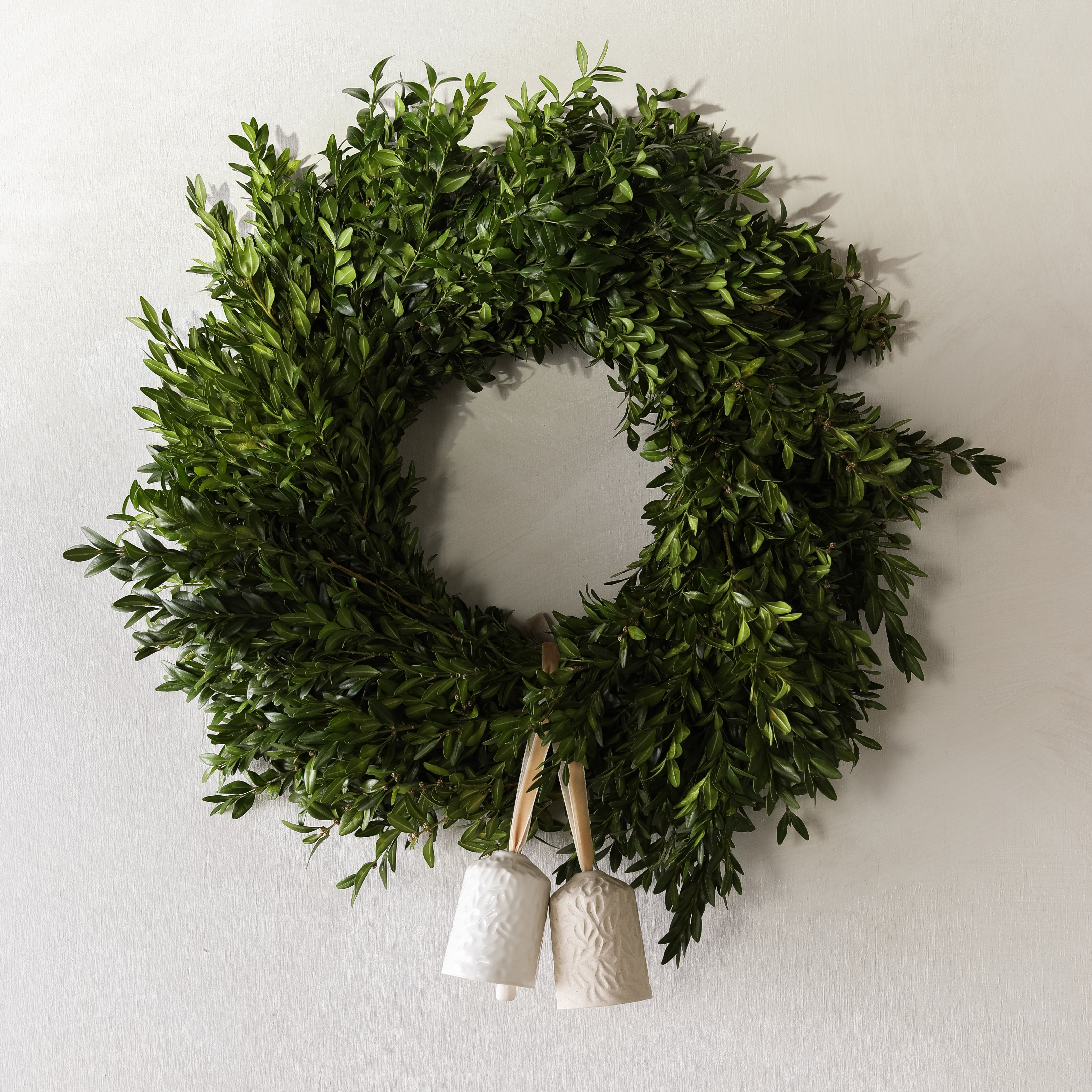 Boxwood Bell Ornaments No. 1, Set of Two