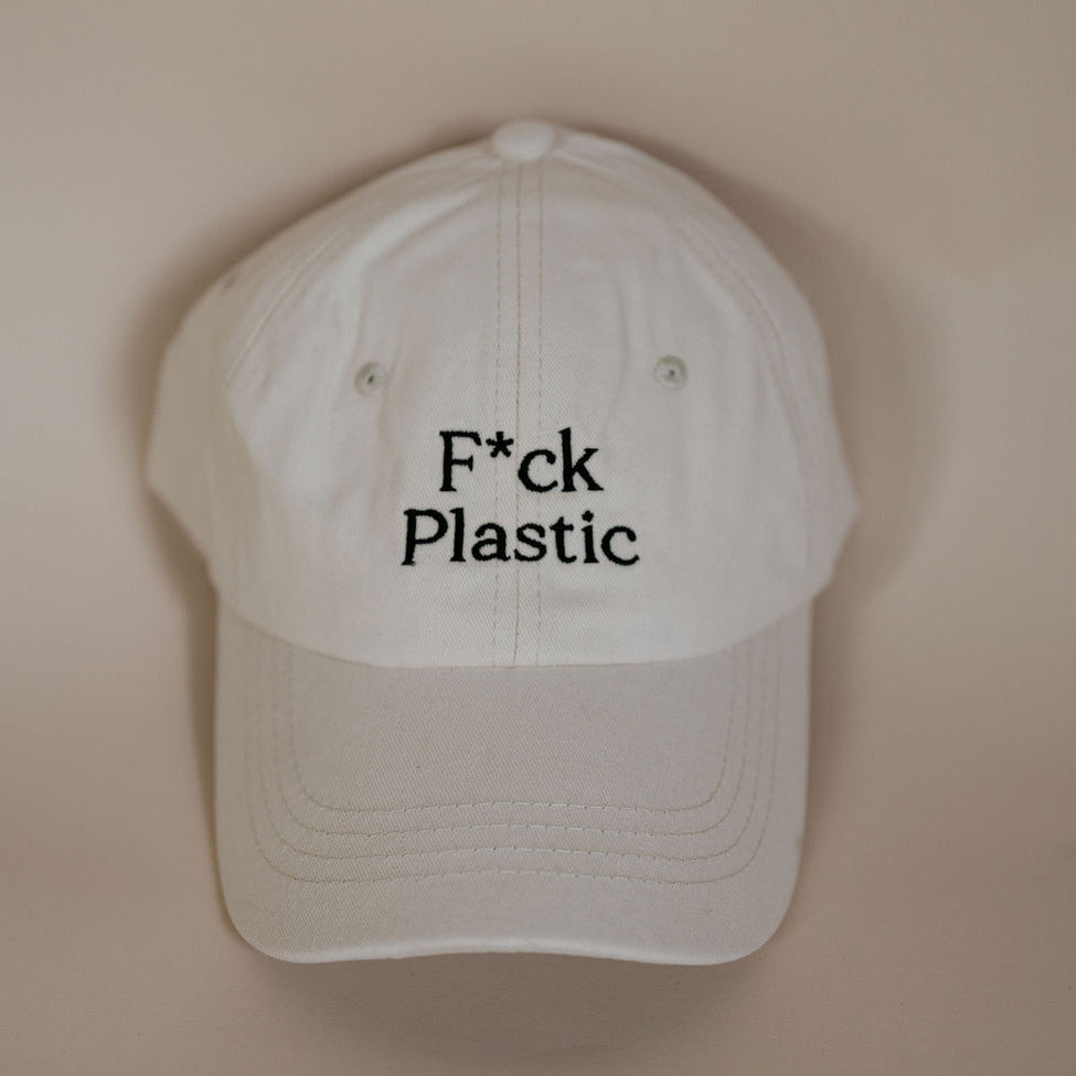 F*ck Plastic Embroidered Baseball Hat | SISTAIN Edition