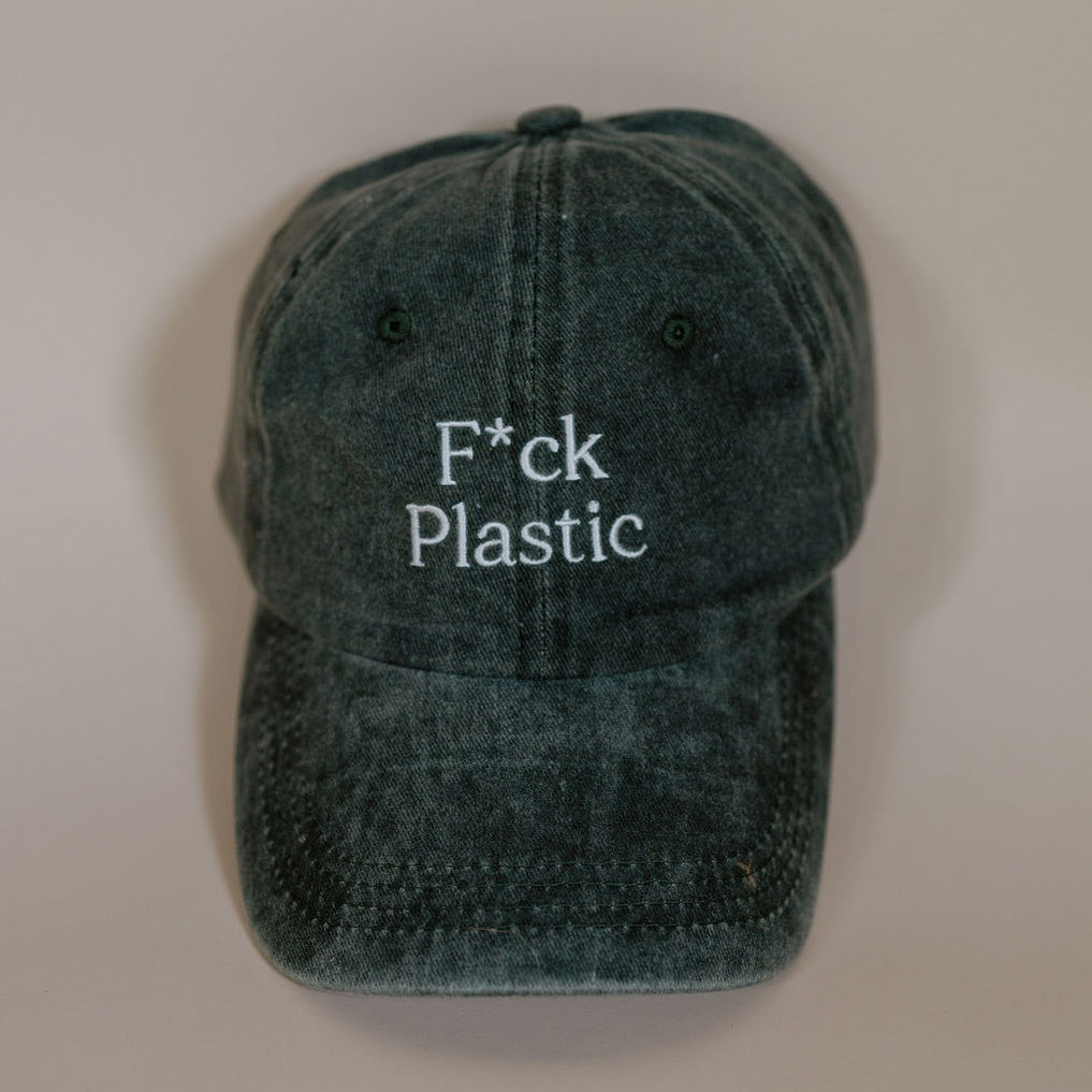 F*ck Plastic Embroidered Baseball Hat | SISTAIN Edition