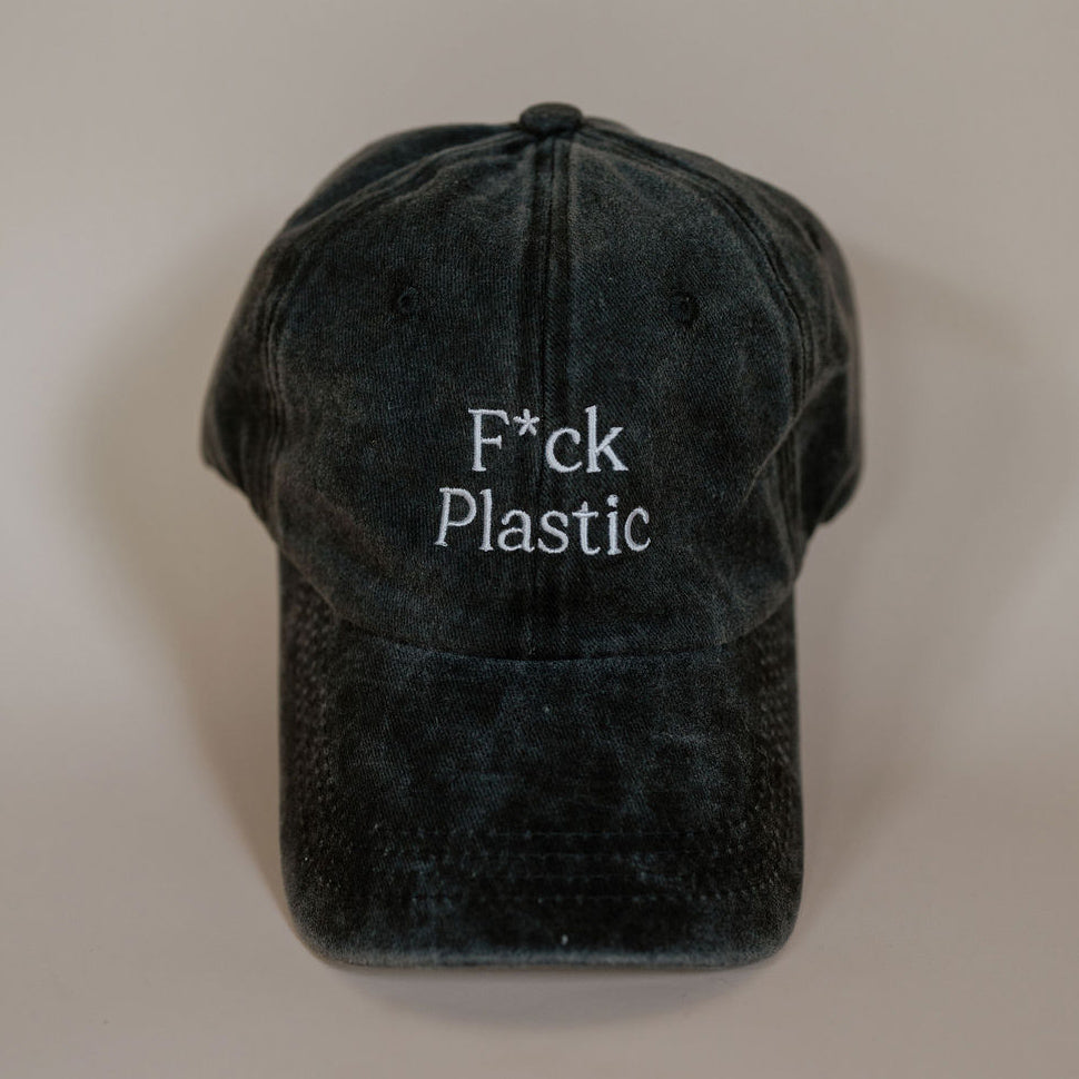 F*ck Plastic Embroidered Baseball Hat | SISTAIN Edition