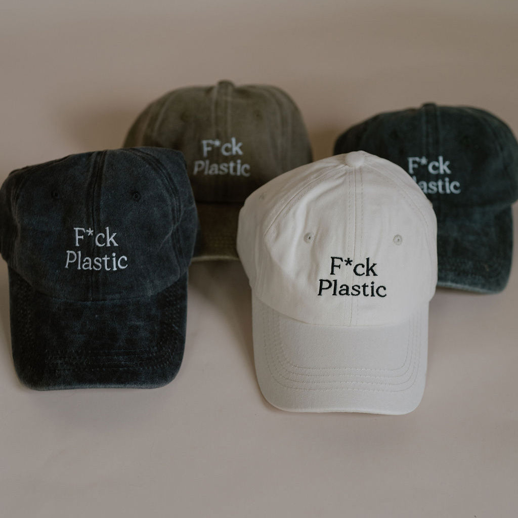 F*ck Plastic Embroidered Baseball Hat | SISTAIN Edition