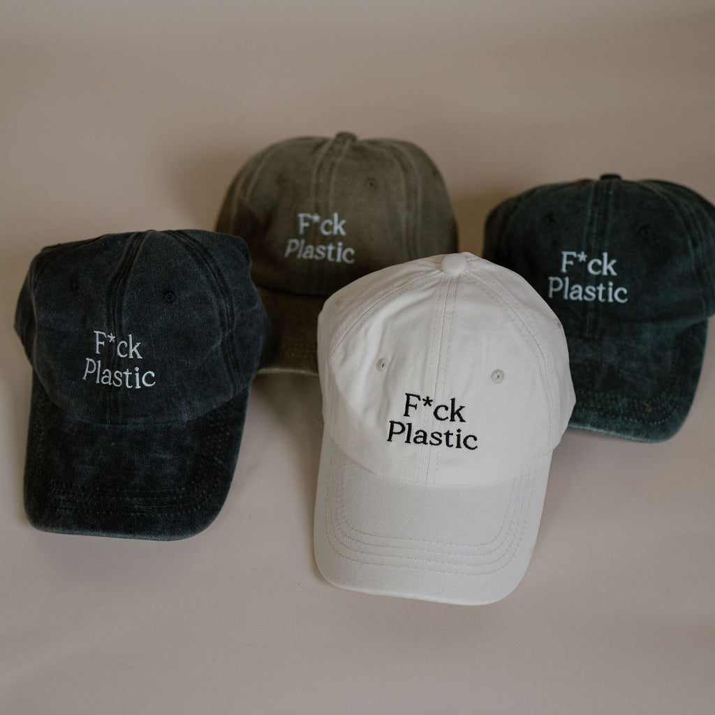 F*ck Plastic Embroidered Baseball Hat | SISTAIN Edition